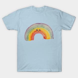 Happy Rainy Day - A Happy Cute Watercolor Rainbow T-Shirt